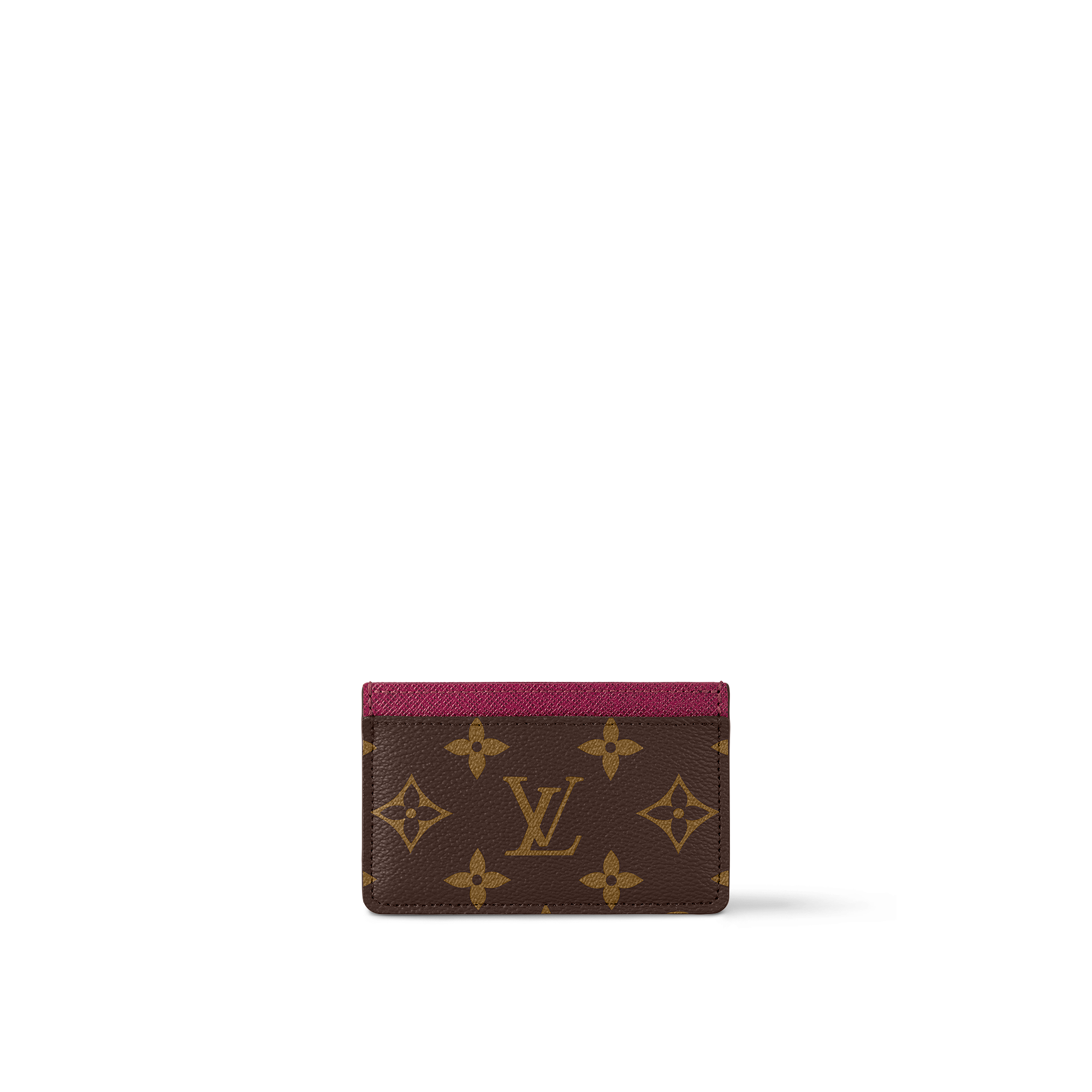 Louis Vuitton 2024 Card Holder Taurillon Bordeaux Leather